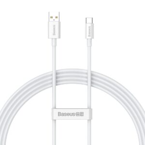 373059_oryg Baseus cable Superior USB - USB-C 1,5m moon white 100W