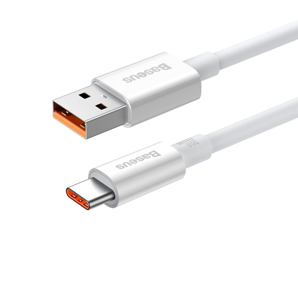 373060_oryg Baseus cable Superior USB - USB-C 1,5m moon white 100W
