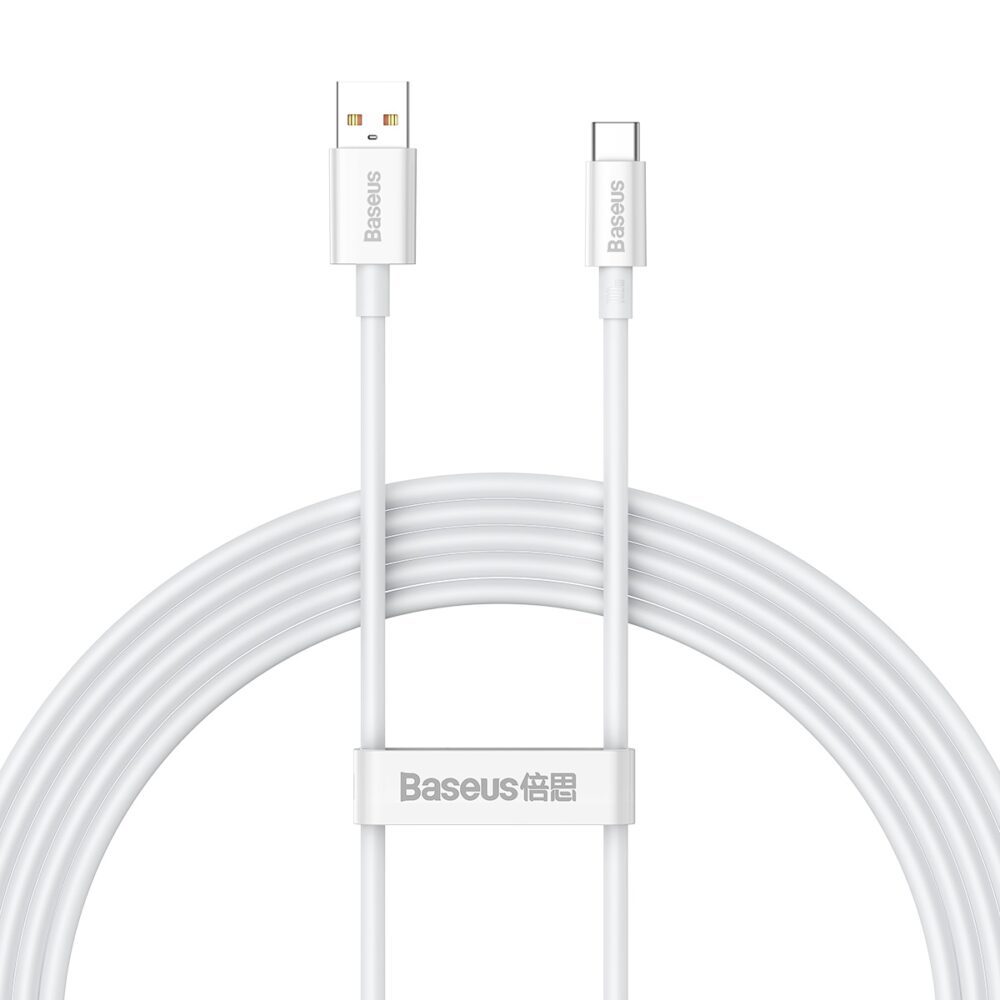 Baseus cable Superior USB - USB-C 2,0m moon white 100W