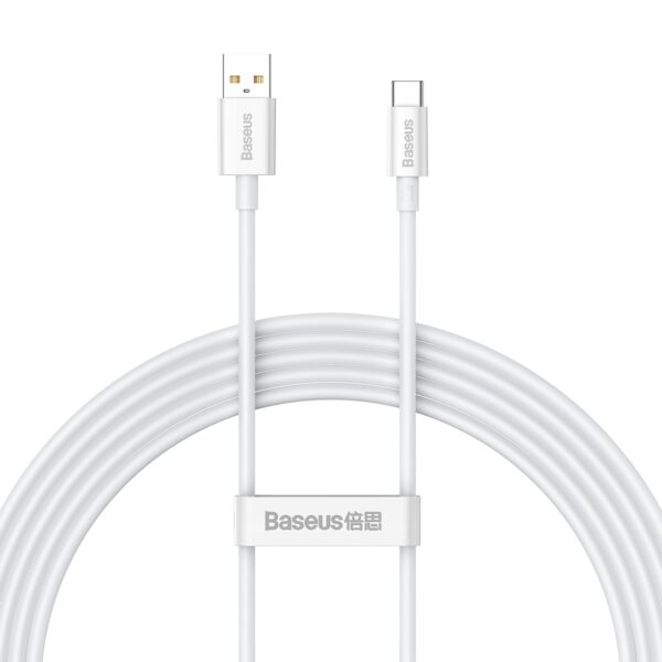 Baseus cable Superior USB - USB-C 2,0m moon white 100W