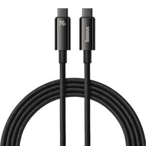 Baseus cable Tungsten PD USB-C - USB-C 3,0m black 240W