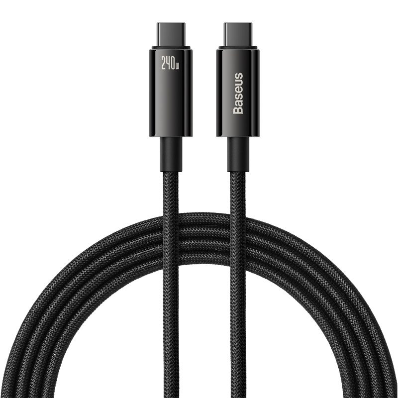Baseus cable Tungsten PD USB-C - USB-C 3,0m black 240W