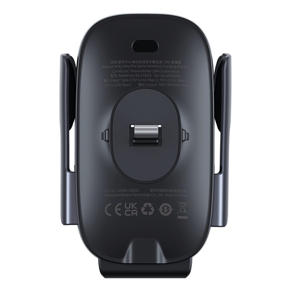 373102_oryg Baseus car holder Milky Way Pro with wireless charging function 15W black