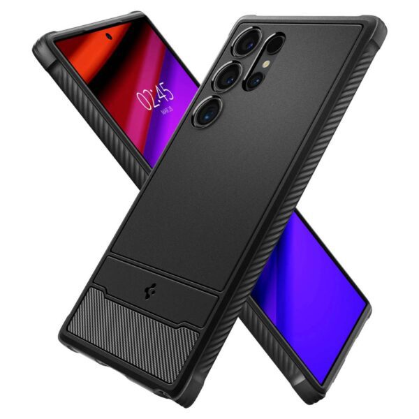 Spigen Rugged Armor case for Samsung Galaxy S24 Ultra matte black