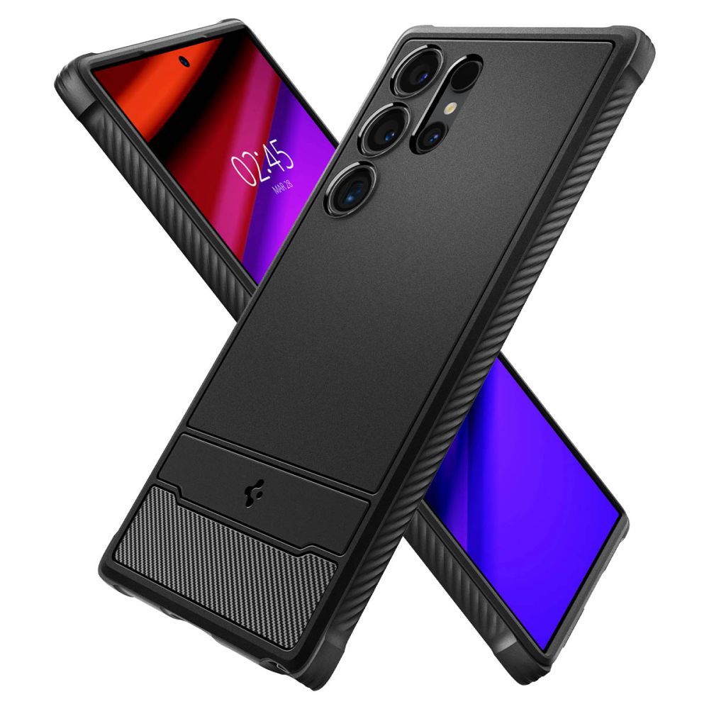 Spigen Rugged Armor case for Samsung Galaxy S24 Ultra matte black