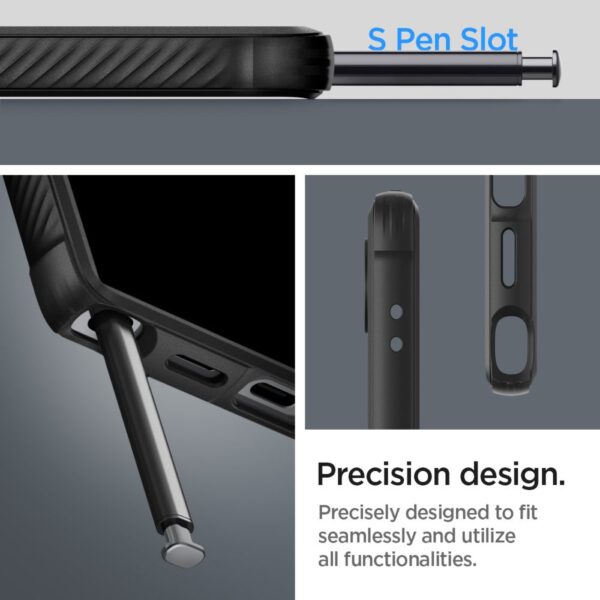 Spigen Rugged Armor case for Samsung Galaxy S24 Ultra matte black