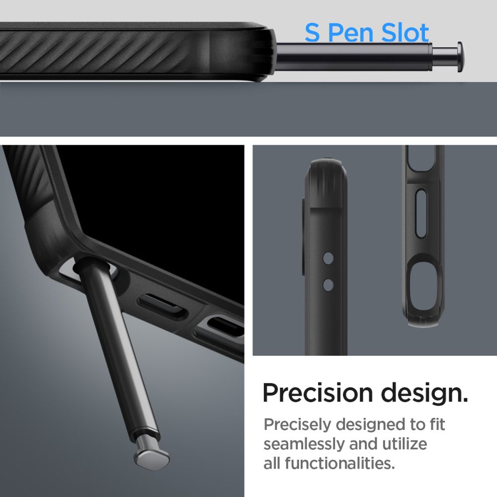 Spigen Rugged Armor case for Samsung Galaxy S24 Ultra matte black