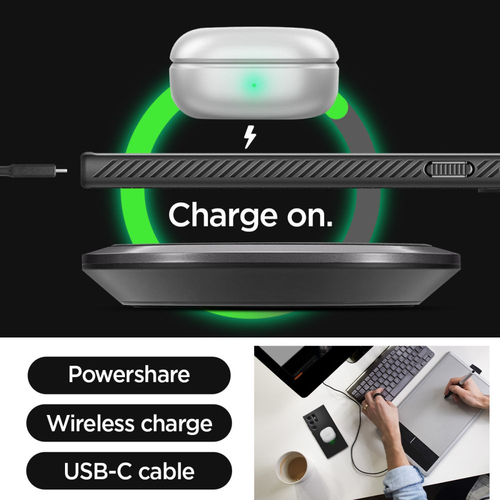 Spigen Liquid Air case for Samsung Galaxy S24 Ultra matte black