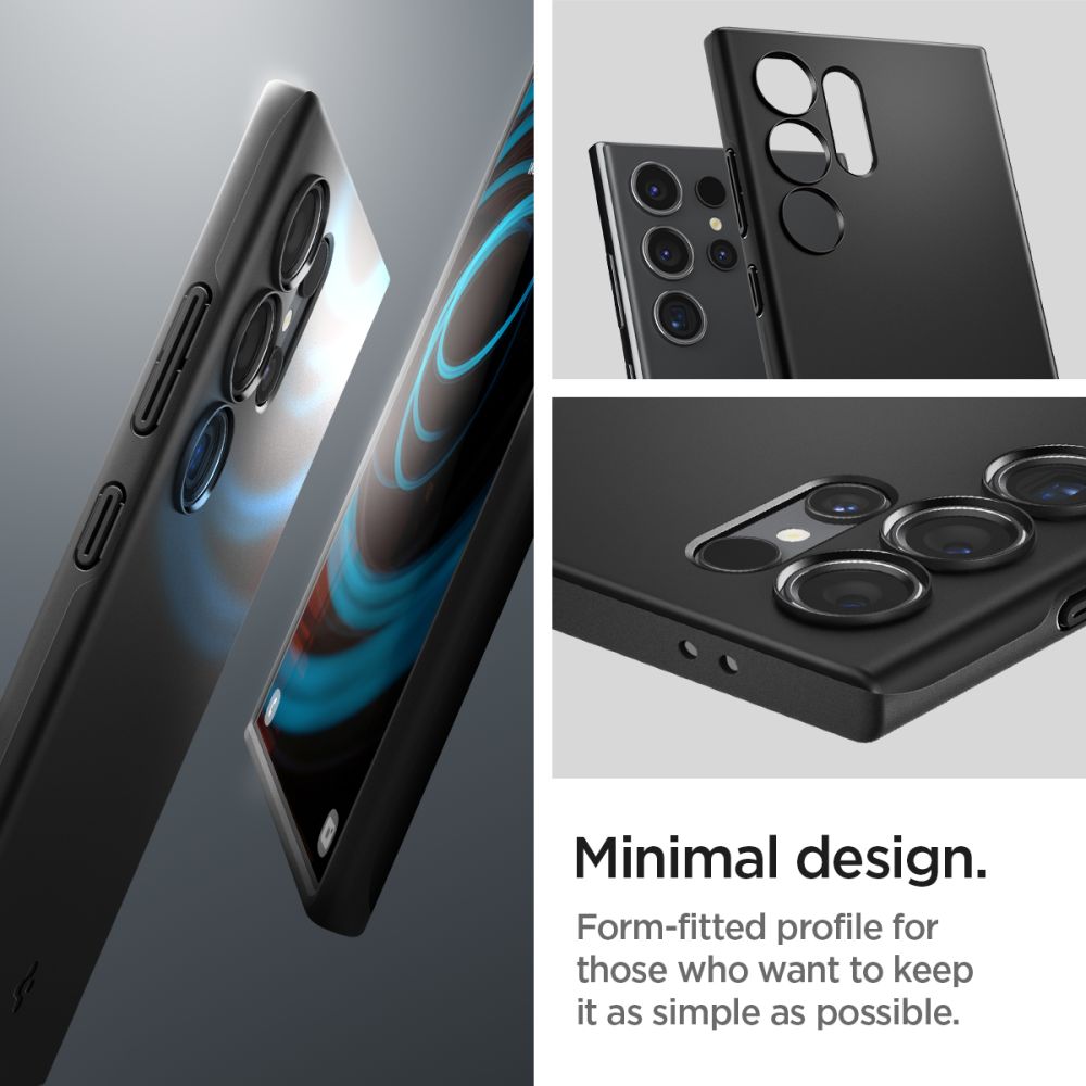 Spigen Thin Fit case for Samsung Galaxy S24 Ultra black