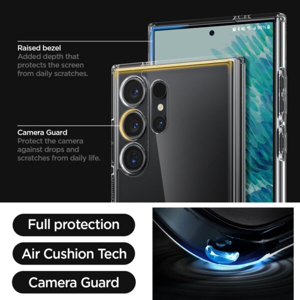 374969_oryg Spigen Ultra Hybrid case for Samsung Galaxy 24 Ultra crystal clear