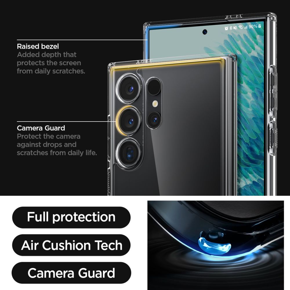 374969_oryg Spigen Ultra Hybrid case for Samsung Galaxy 24 Ultra crystal clear