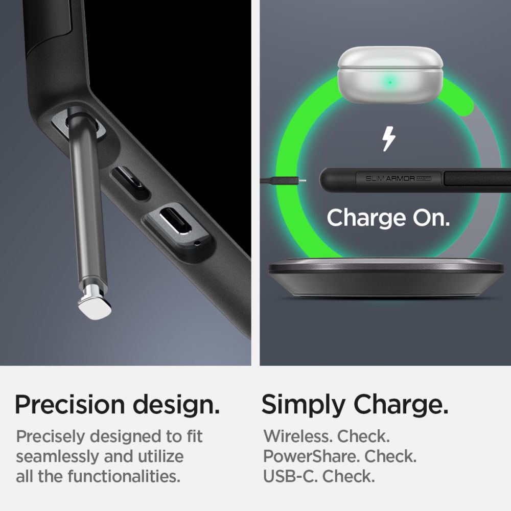 Spigen Slim Armor Magsafe case for Samsung Galaxy S24 Ultra black