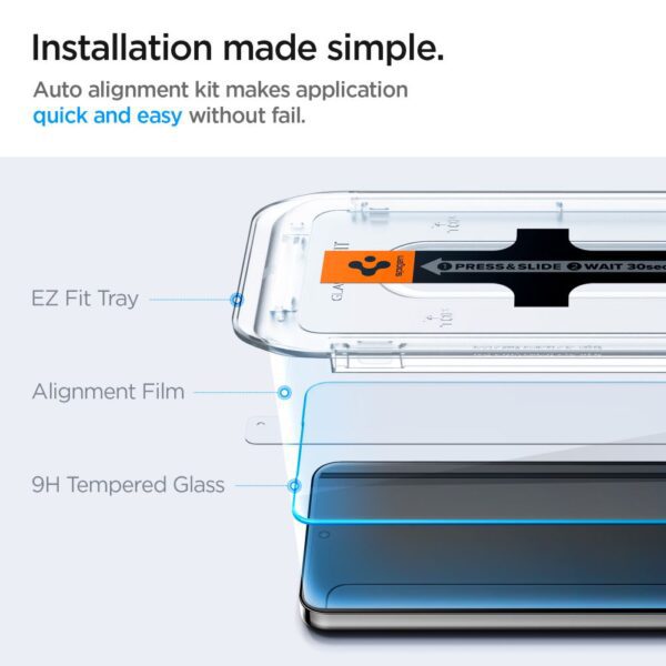 375455_oryg Spigen tempered glass GLAS.TR "EZ FIT" 2-pack for Samsung Galaxy S24 Plus / S25 Plus clear