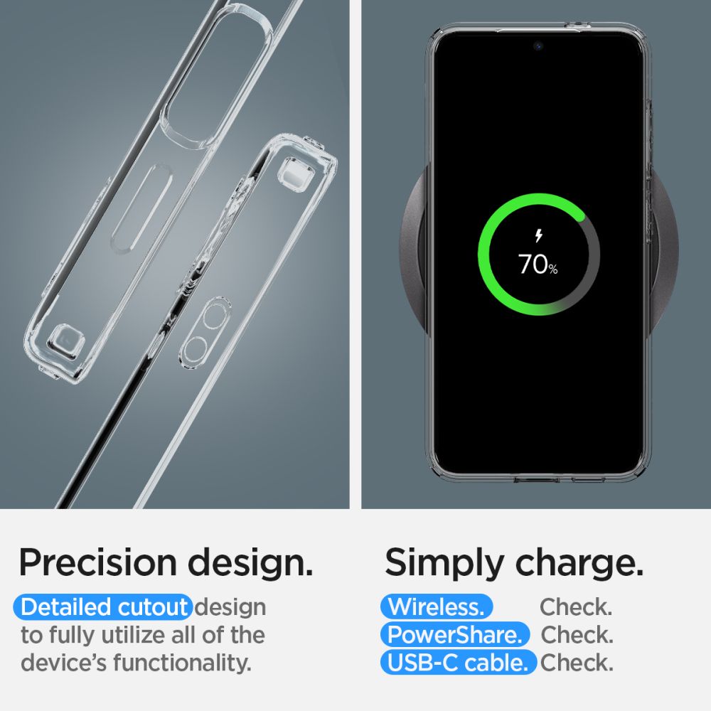 375562_oryg Spigen Liquid Crystal case for Samsung Galaxy S24 crystal clear