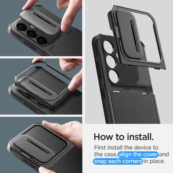 Spigen Optik Armor case for Samsung Galaxy S24 black