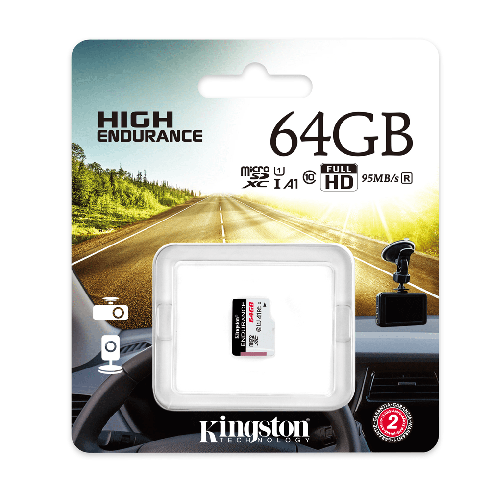 376363_oryg Kingston memory card 64GB microSDXC Endurance cl. 10 UHS-I 95 MB/s