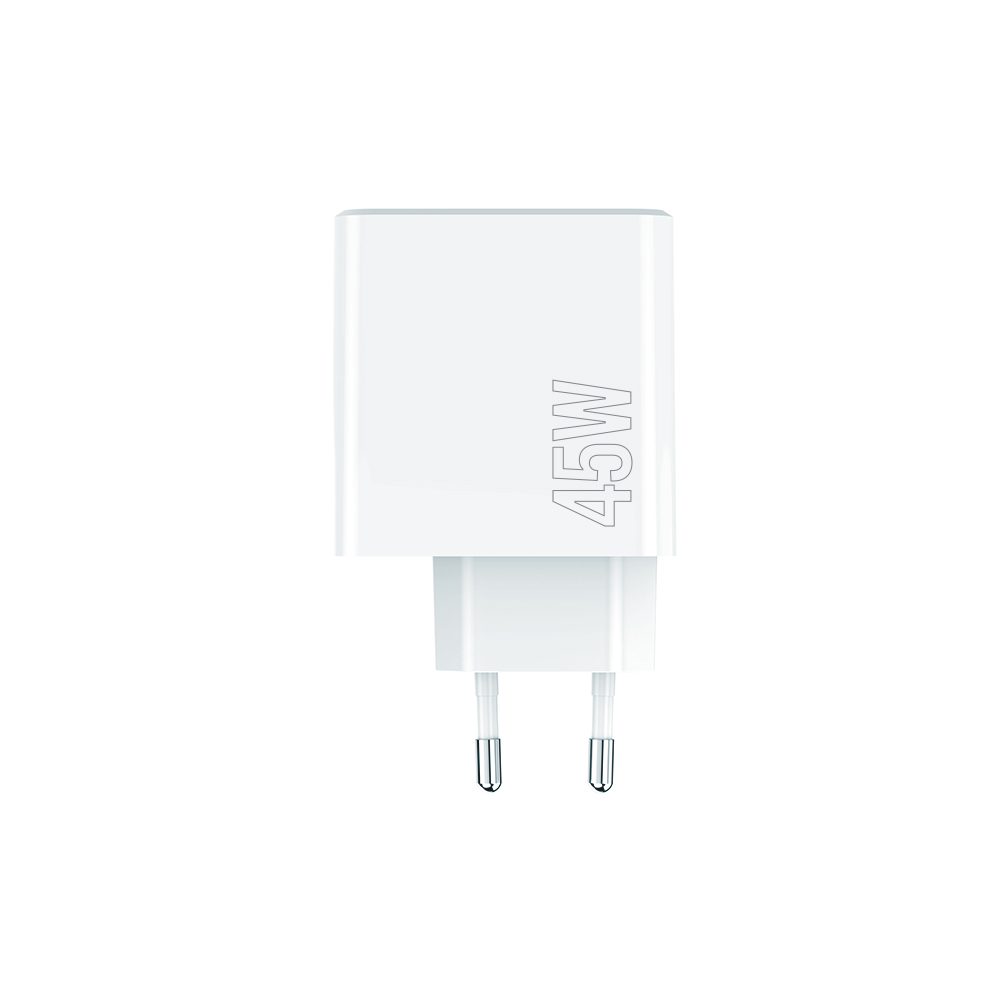 Maxlife MXTC-07-45AC PD QC charger 1x USB-C 1x USB 45W white