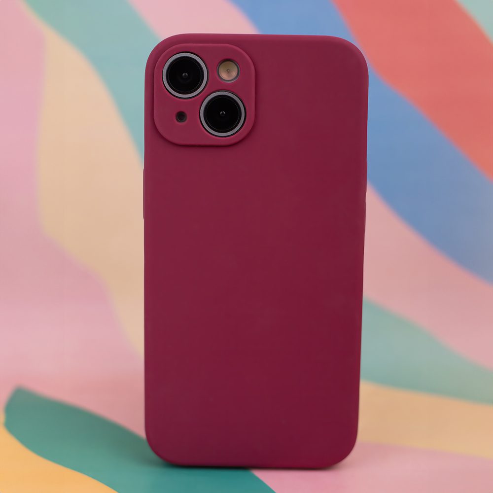376704_oryg Mag Invisible case for iPhone 14 6,1" burgundy