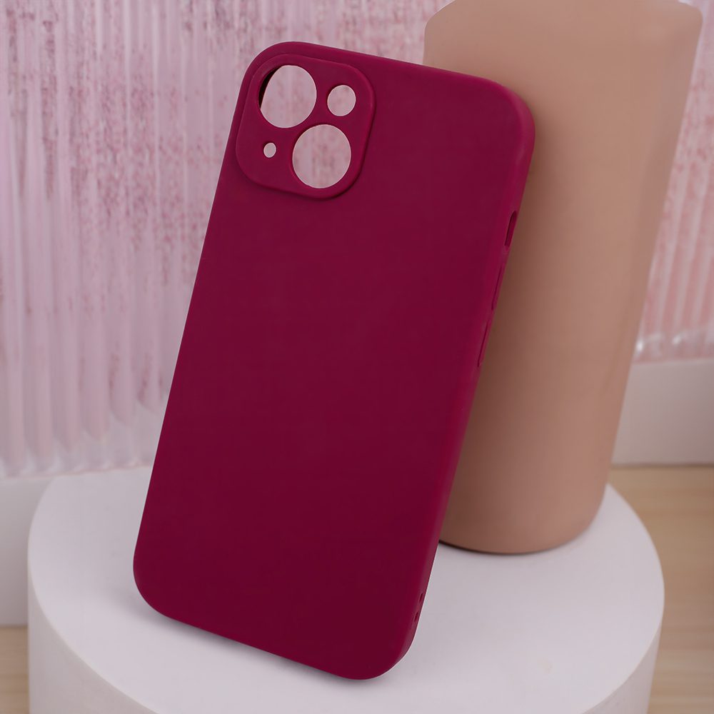 376706_oryg Mag Invisible case for iPhone 14 6,1" burgundy