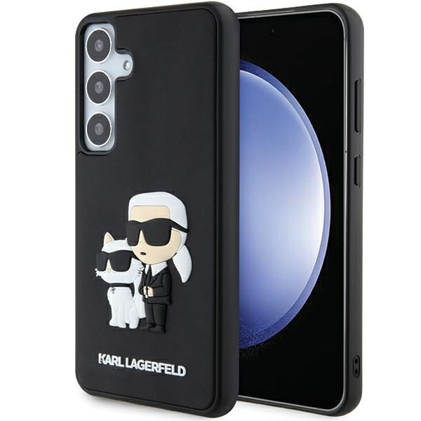 376976_oryg Karl Lagerfeld case for Samsung Galaxy S24 KLHCS24S3DRKCNK black HC 3D RUBBER KC NFT
