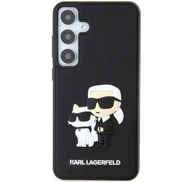 376978_oryg Karl Lagerfeld case for Samsung Galaxy S24 KLHCS24S3DRKCNK black HC 3D RUBBER KC NFT