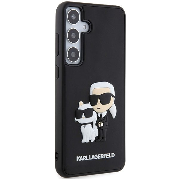 376979_oryg Karl Lagerfeld case for Samsung Galaxy S24 KLHCS24S3DRKCNK black HC 3D RUBBER KC NFT