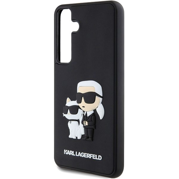 376981_oryg Karl Lagerfeld case for Samsung Galaxy S24 KLHCS24S3DRKCNK black HC 3D RUBBER KC NFT