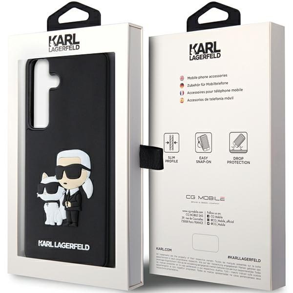 376983_oryg Karl Lagerfeld case for Samsung Galaxy S24 KLHCS24S3DRKCNK black HC 3D RUBBER KC NFT