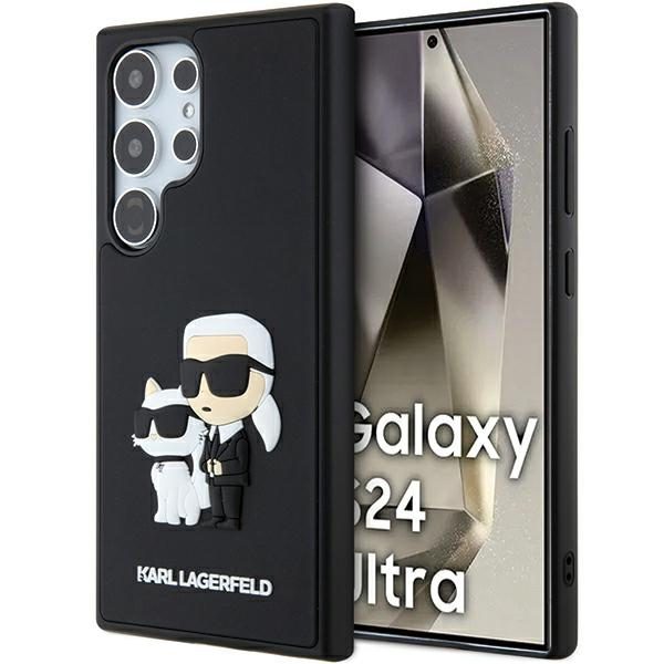 376992_oryg Karl Lagerfeld case for Samsung Galaxy S24 Ultra KLHCS24L3DRKCNK black HC 3D RUBBER KC NFT