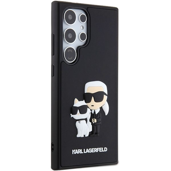 376995_oryg Karl Lagerfeld case for Samsung Galaxy S24 Ultra KLHCS24L3DRKCNK black HC 3D RUBBER KC NFT