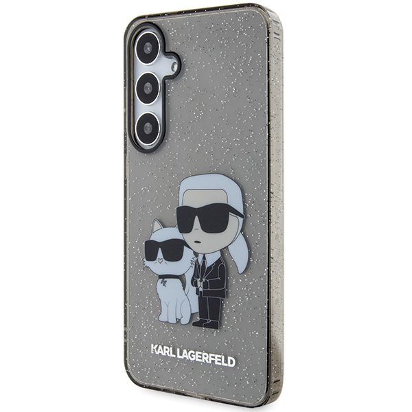 377098_oryg Karl Lagerfeld case for Samsung Galaxy S24 Plus KLHCS24MHNKCTGK black HC IML GLIT NFT K&C