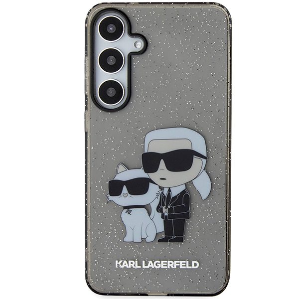 377099_oryg Karl Lagerfeld case for Samsung Galaxy S24 Plus KLHCS24MHNKCTGK black HC IML GLIT NFT K&C