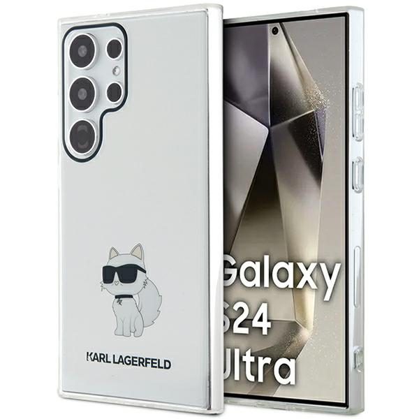 377129_oryg Karl Lagerfeld case for Samsung Galaxy S24 Ultra KLHCS24LHNCHTCT transparent HC IML NFT CHOUPETTE