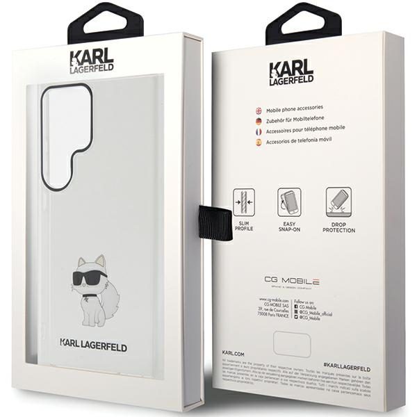 377136_oryg Karl Lagerfeld case for Samsung Galaxy S24 Ultra KLHCS24LHNCHTCT transparent HC IML NFT CHOUPETTE