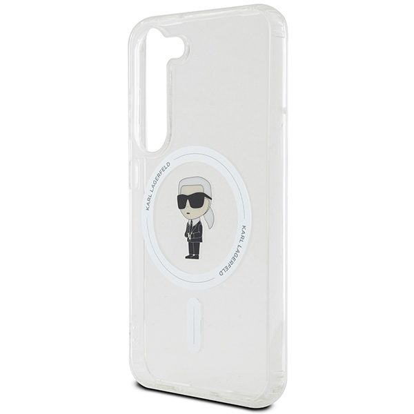 377142_oryg Karl Lagerfeld case for Samsung Galaxy S23 KLHMS23SHFCKNOT transparent HC MAGSAFE IML IKONIK