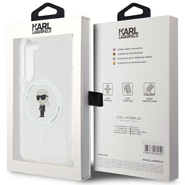 377144_oryg Karl Lagerfeld case for Samsung Galaxy S23 KLHMS23SHFCKNOT transparent HC MAGSAFE IML IKONIK