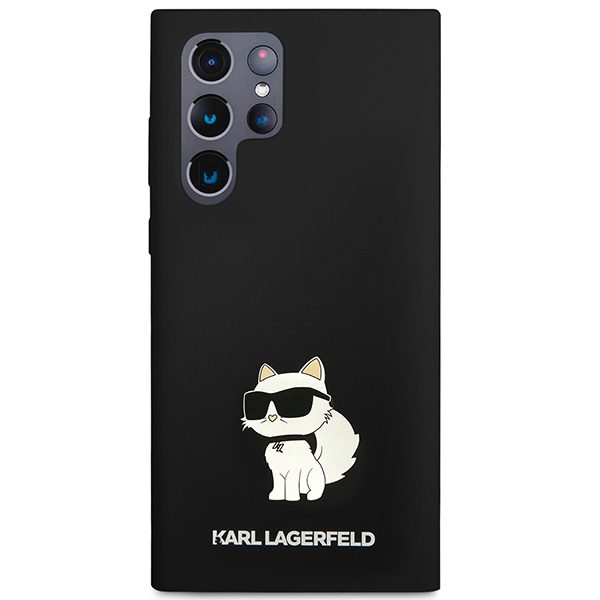 Karl Lagerfeld case for Samsung Galaxy S24 Ultra KLHCS24LSNCHBCK black HC SILICONE NFT CHOUPETTE
