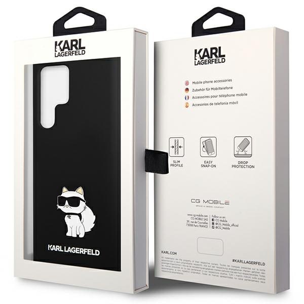 Karl Lagerfeld case for Samsung Galaxy S24 Ultra KLHCS24LSNCHBCK black HC SILICONE NFT CHOUPETTE