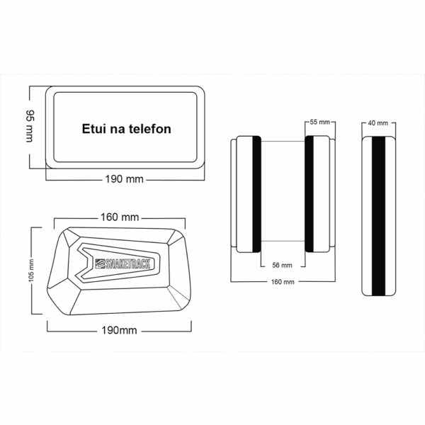 377271_oryg Snake Track bike frame double bag