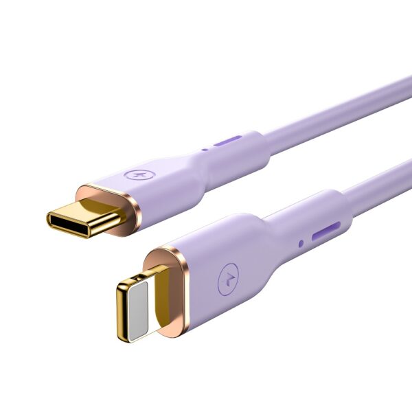 WIWU cable YQ01 USB-C - Lightning 30W 1,2m purple