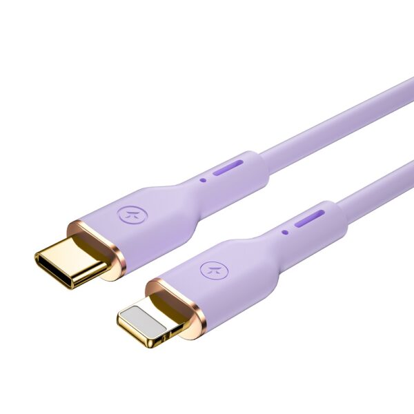 WIWU cable YQ01 USB-C - Lightning 30W 1,2m purple