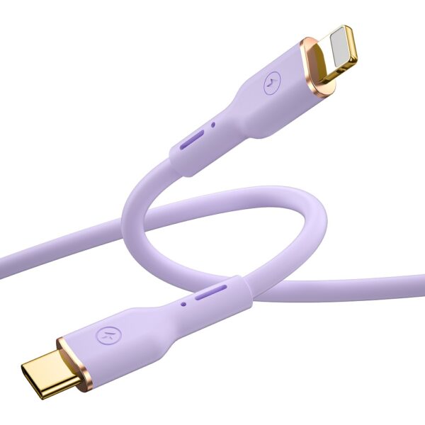 WIWU cable YQ01 USB-C - Lightning 30W 1,2m purple
