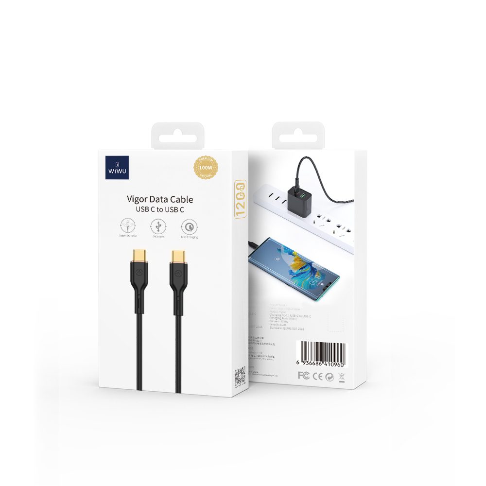 377577_oryg WIWU cable YQ02 USB-C - USB-C 100W 1,2m white