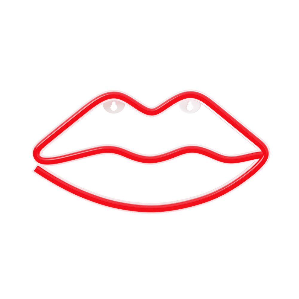 377654_oryg Neon LED Light LIPS red Bat + USB FLNE08 Forever Light