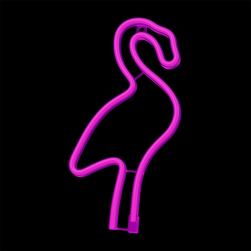 378566_oryg Neon LED Light Flamingo pink Bat + USB FLNE18 Forever Light