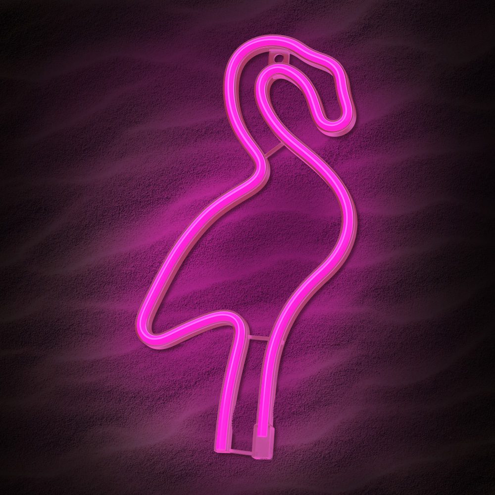 378567_oryg Neon LED Light Flamingo pink Bat + USB FLNE18 Forever Light