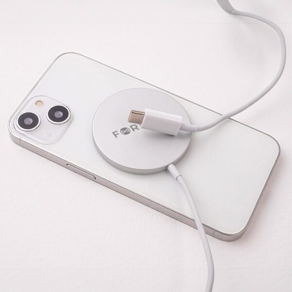 Forever MAWC-100 magnetic wireless charger 15W gray
