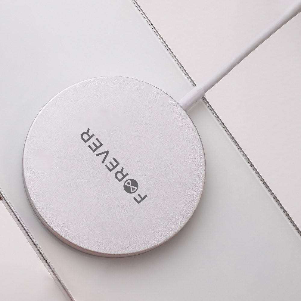 Forever MAWC-100 magnetic wireless charger 15W gray