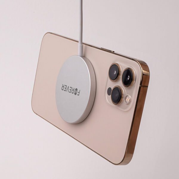 Forever MAWC-100 magnetic wireless charger 15W gray