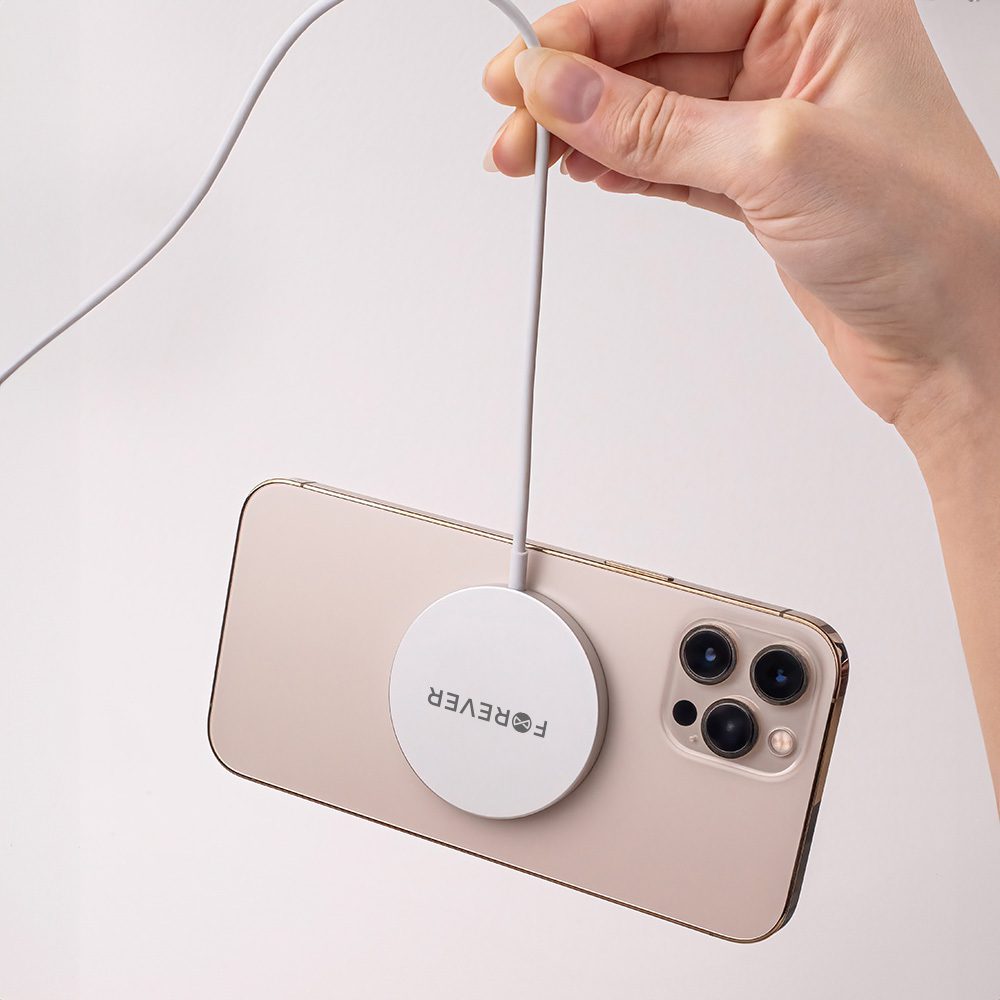 Forever MAWC-100 magnetic wireless charger 15W gray